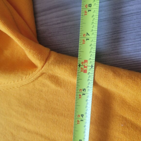 Banana Republic Extra Fine Merino Wool Yellow Cardigan Sweater S Button-Front Li - Picture 7 of 7